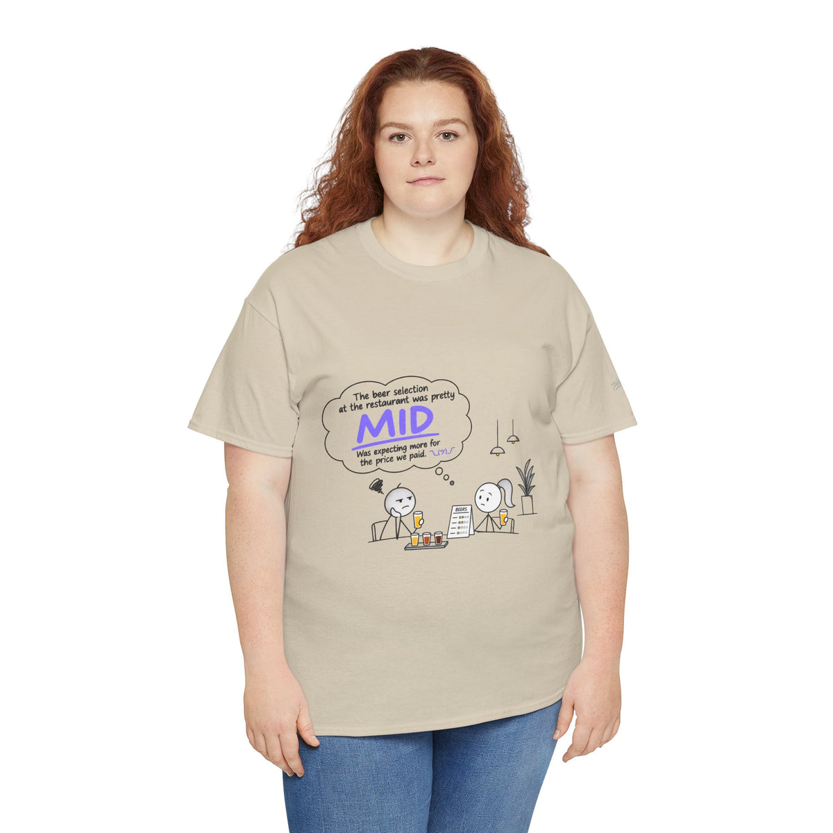 "Mid" GenZ Slang Humor T‑Shirt