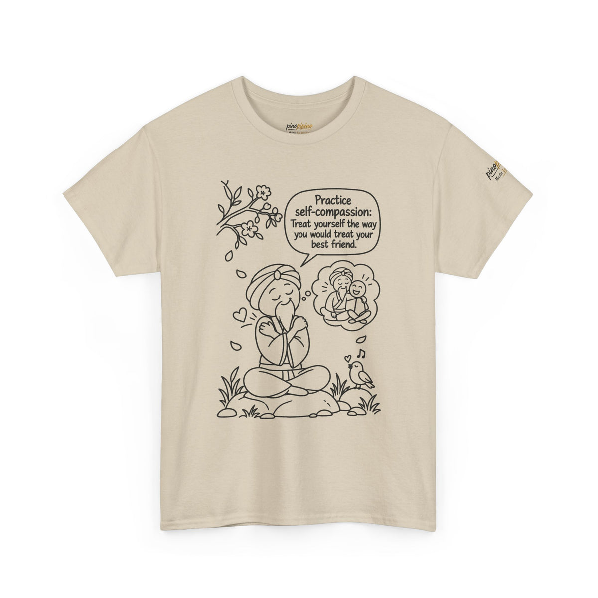 "Practice Self-Compassion" Master Lee's Wisdom Meditation T-Shirt