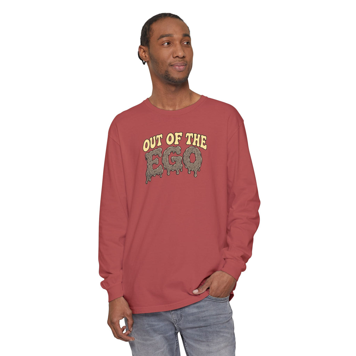 "Out of the Ego" Long Sleeve T-Shirt — Psychedelic DMT Blast Graphic