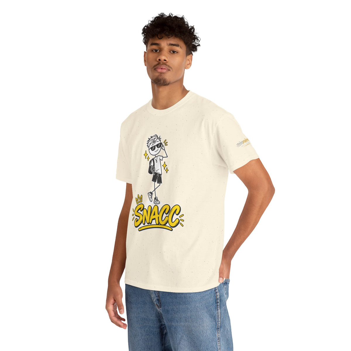 “SNACC” Man Graphic Streetwear Tee