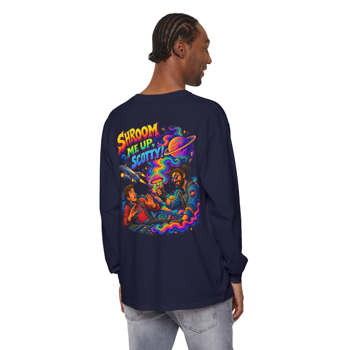Shroom Me Up Scotty! Long Sleeve T‑Shirt