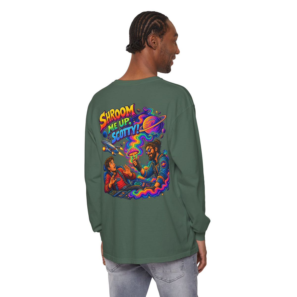 Shroom Me Up Scotty! Long Sleeve T‑Shirt