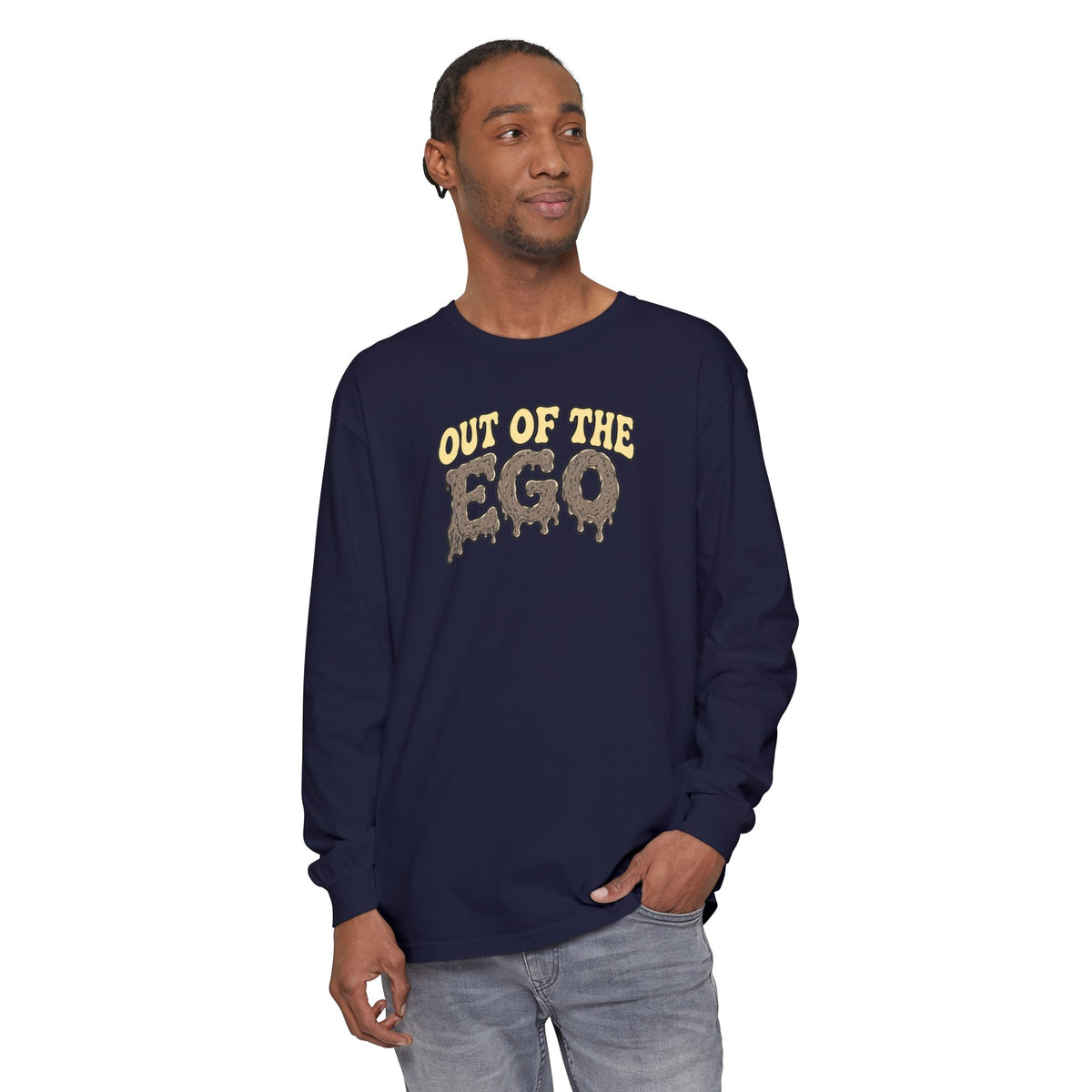 "Out of the Ego" Long Sleeve T-Shirt — Psychedelic DMT Blast Graphic