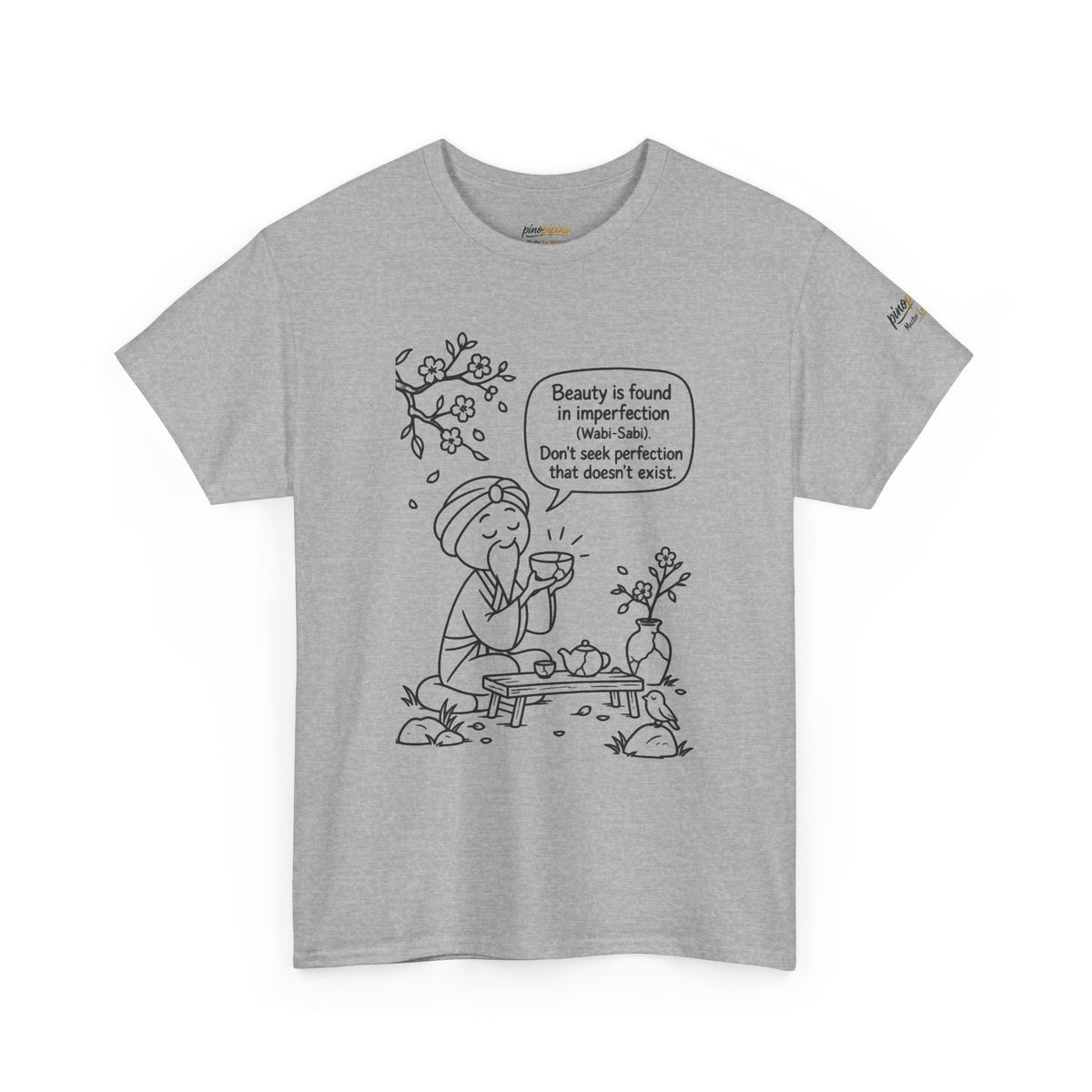 "Beauty is Found in Imperfection" Mindful Graphic Cotton Tee