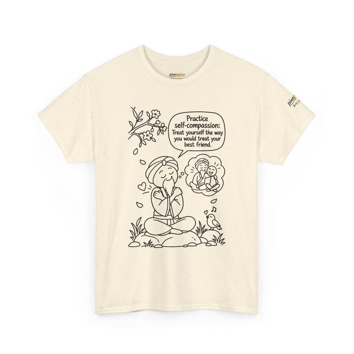 "Practice Self-Compassion" Master Lee's Wisdom Meditation T-Shirt