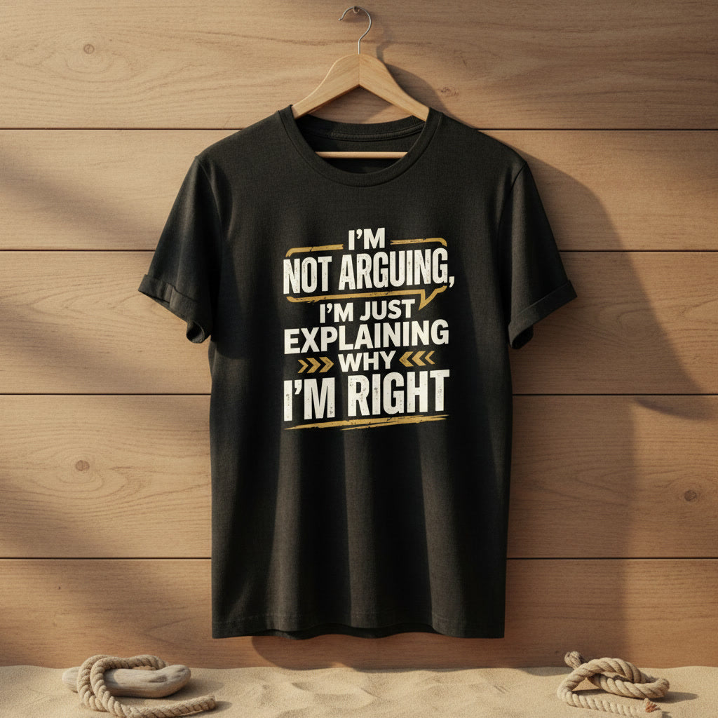 "I'm Not Arguing I'm Just Explaining Why I'm Right" T-Shirt
