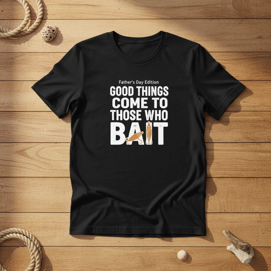 "Good Things Come to Those Who Bait" Father's Day Edition  Fishing T-Shirt