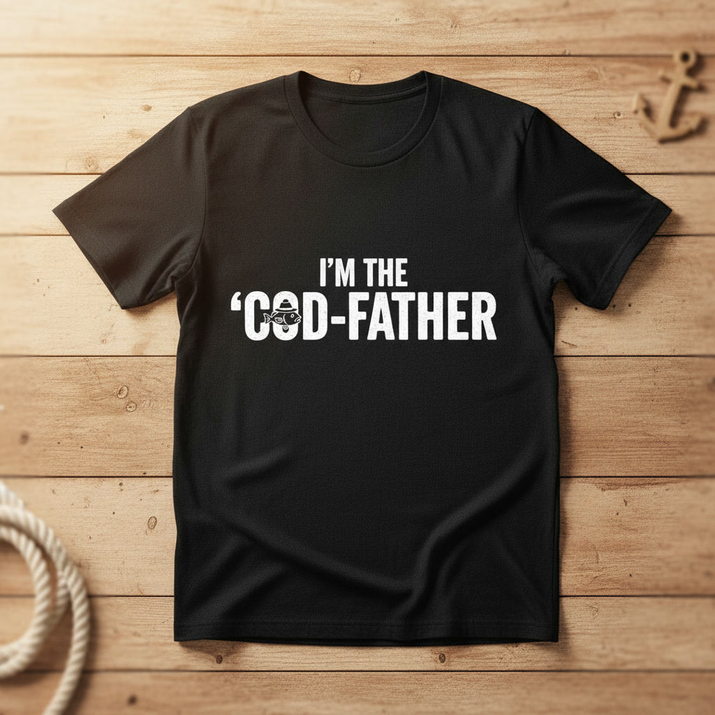 I'm the 'Cod-Father' T-Shirt – Funny Fisherman Dad Gift