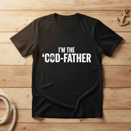 I'm the 'Cod-Father' T-Shirt – Funny Fisherman Dad Gift