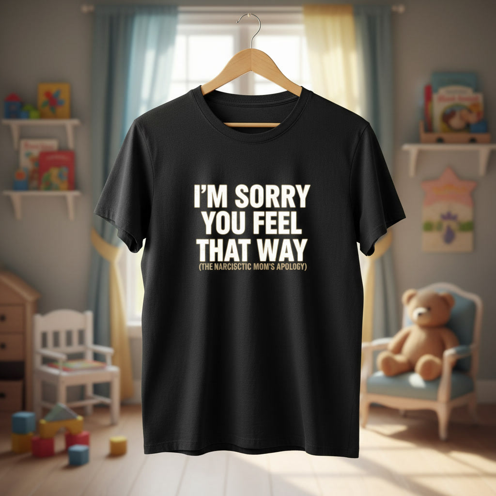 Sarcastic Tee - "I'm Sorry You Feel That Way (The Narcissistic Mom's Apology)"