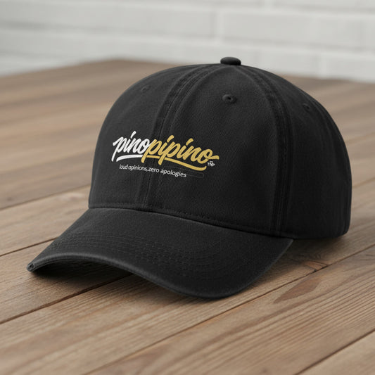 Distressed Embroidered Dad Hat - Pinepine Script Logo Cap