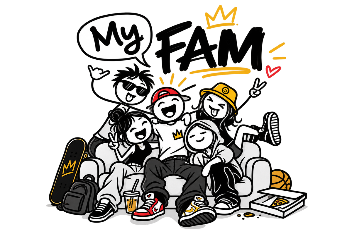 "My Fam" - pinopipino Gen Z Series Hoodie