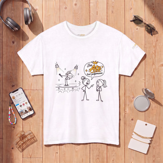 "Ate" Gen Z Slang - Stick Figure Tee