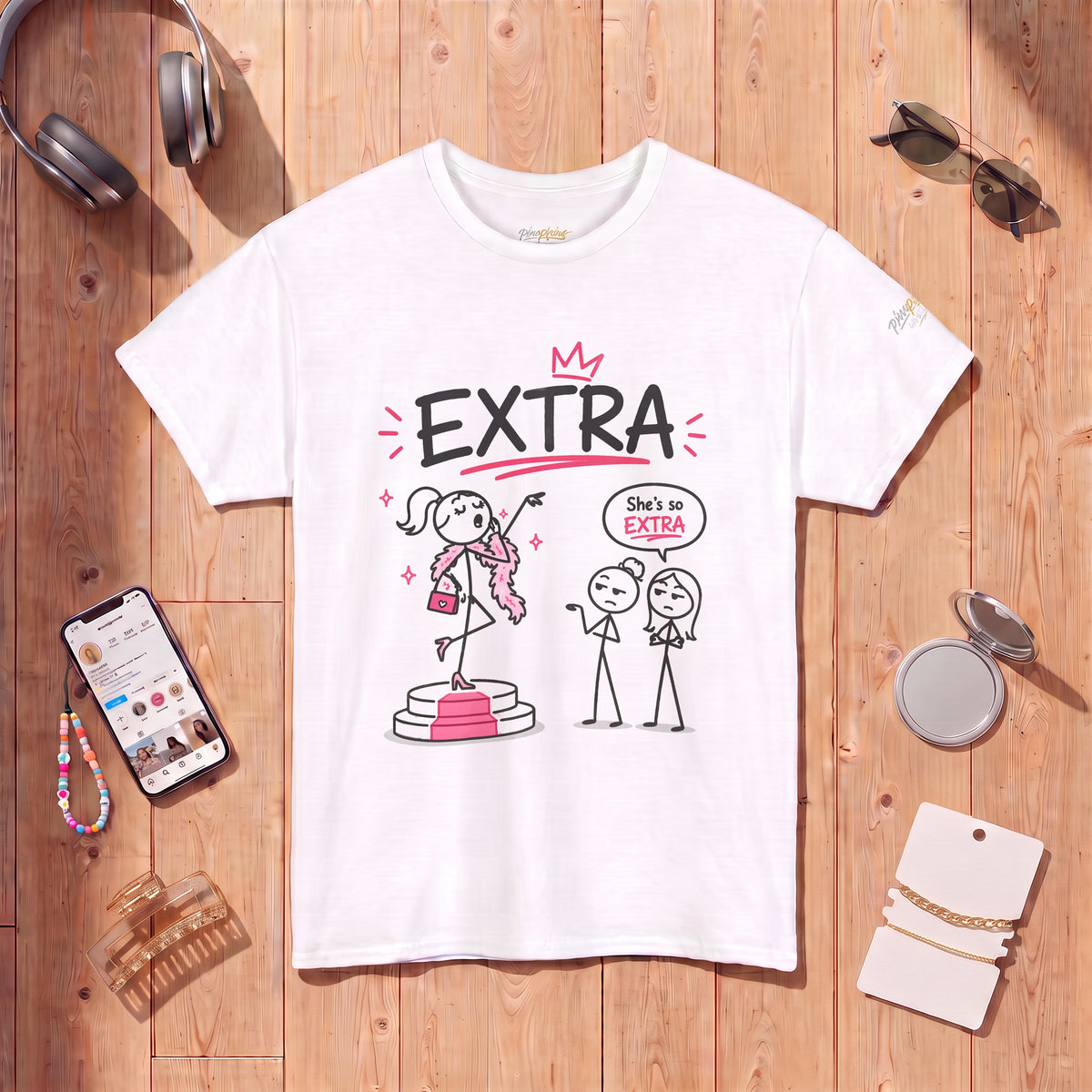 Funny Graphic Tee "She’s So Extra"