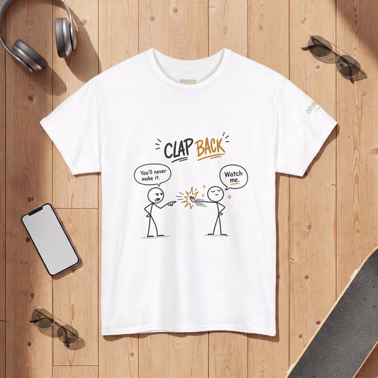 "Clap Back" Tee — Funny Stick Figure 'Clap Back' Graphic T-Shirt