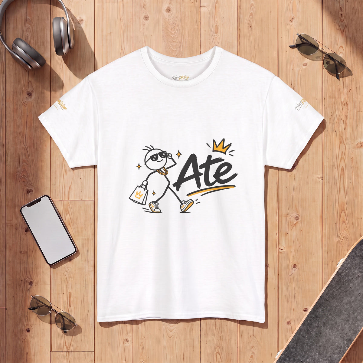 "Ate" Stickman Gen Z Slang Tee