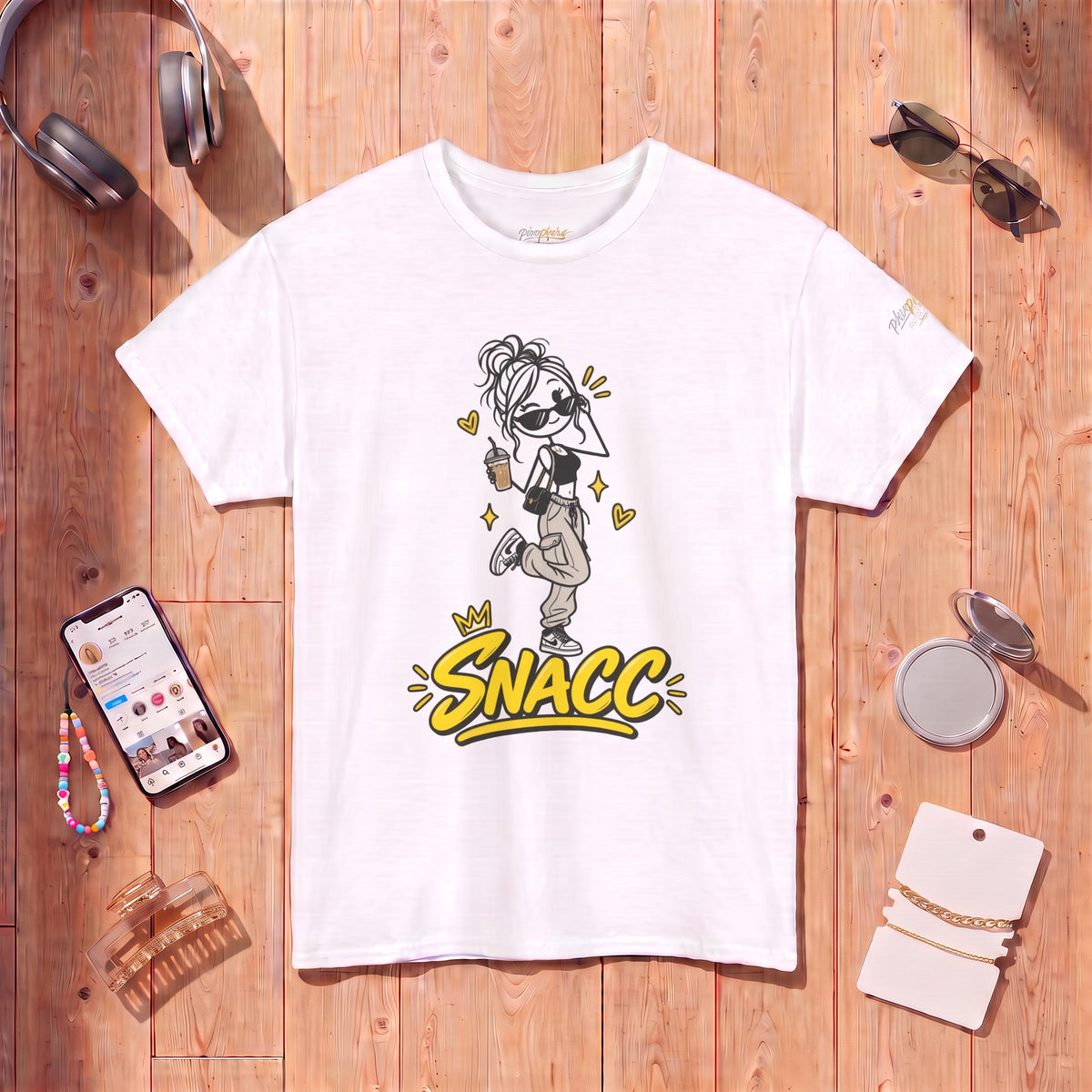 "SNACC" Woman Streetwear Graphic Tee