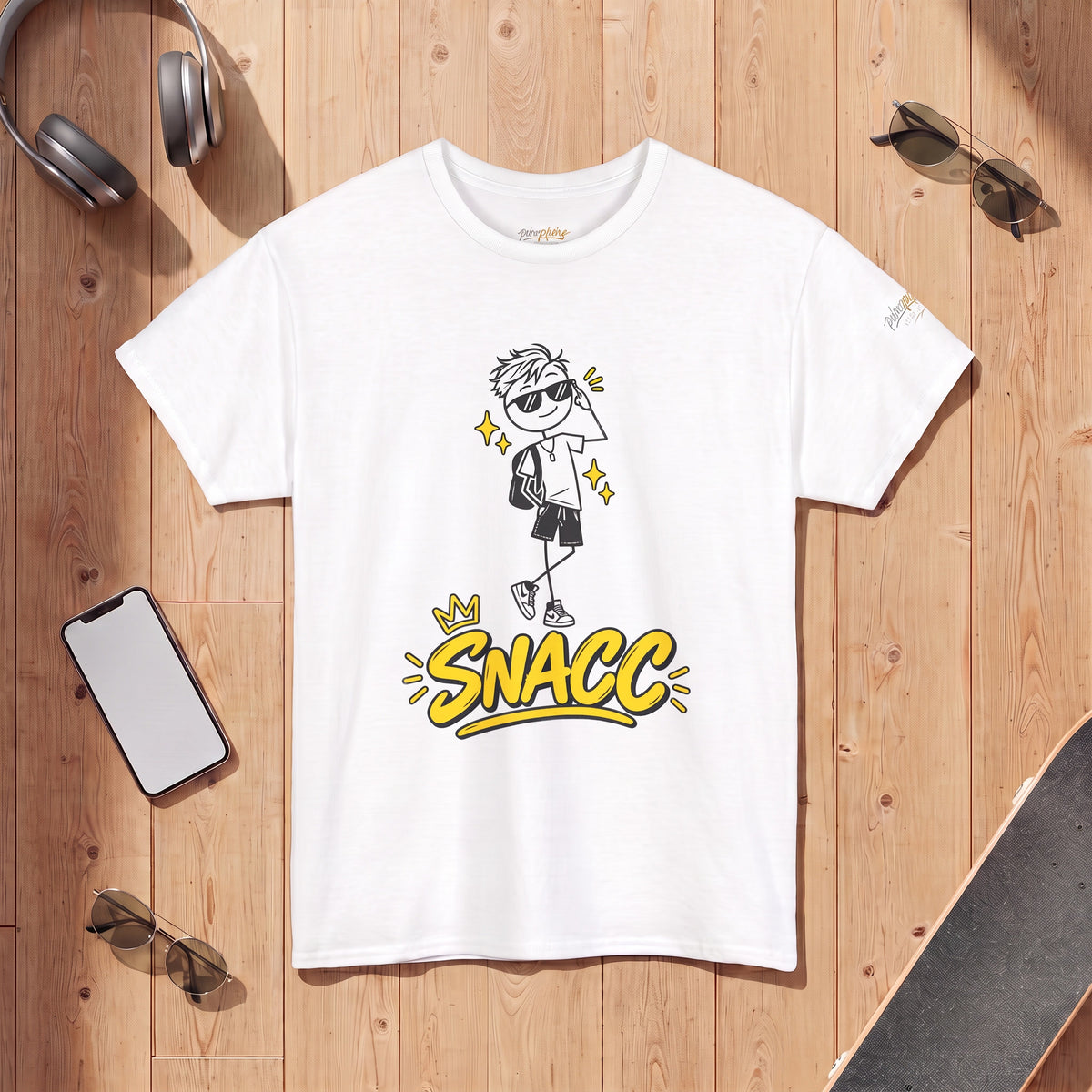 “SNACC” Man Graphic Streetwear Tee