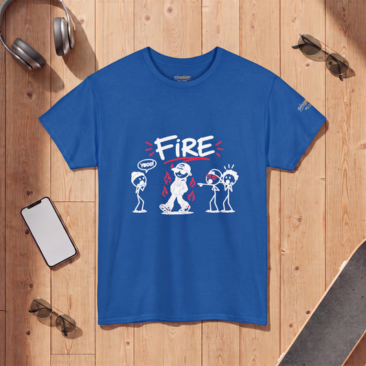 "Fire" Gen Z Cartoon Tee