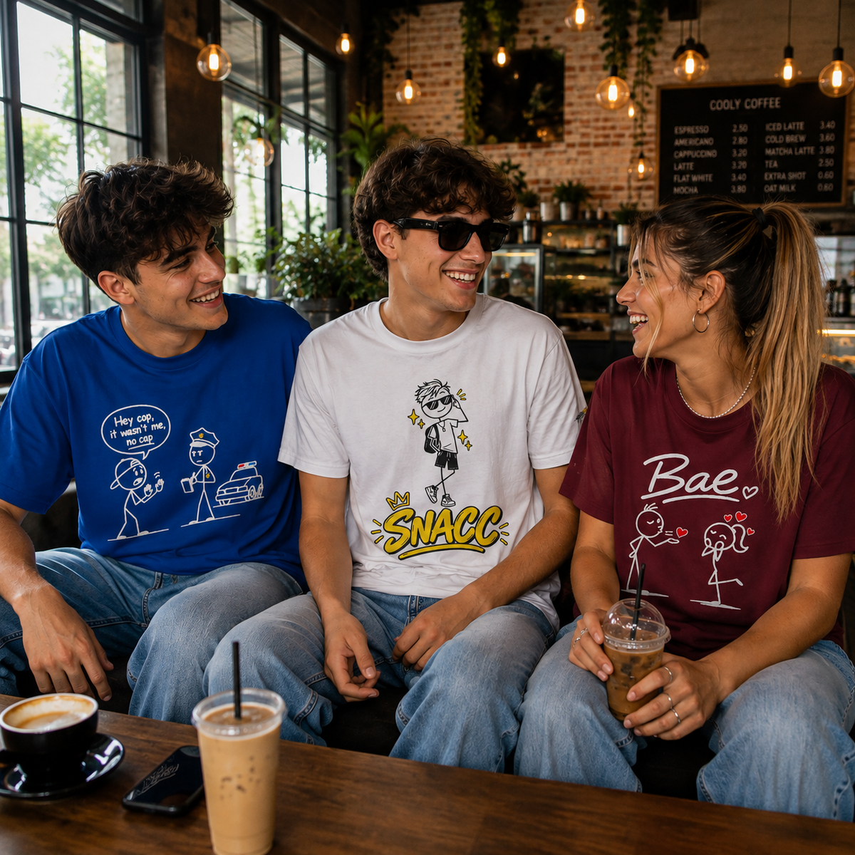 “SNACC” Man Graphic Streetwear Tee