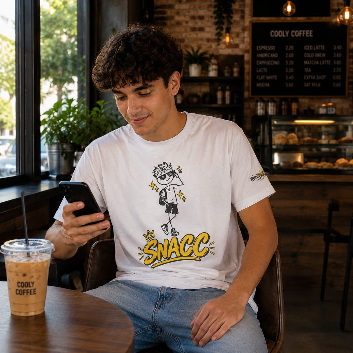 “SNACC” Man Graphic Streetwear Tee