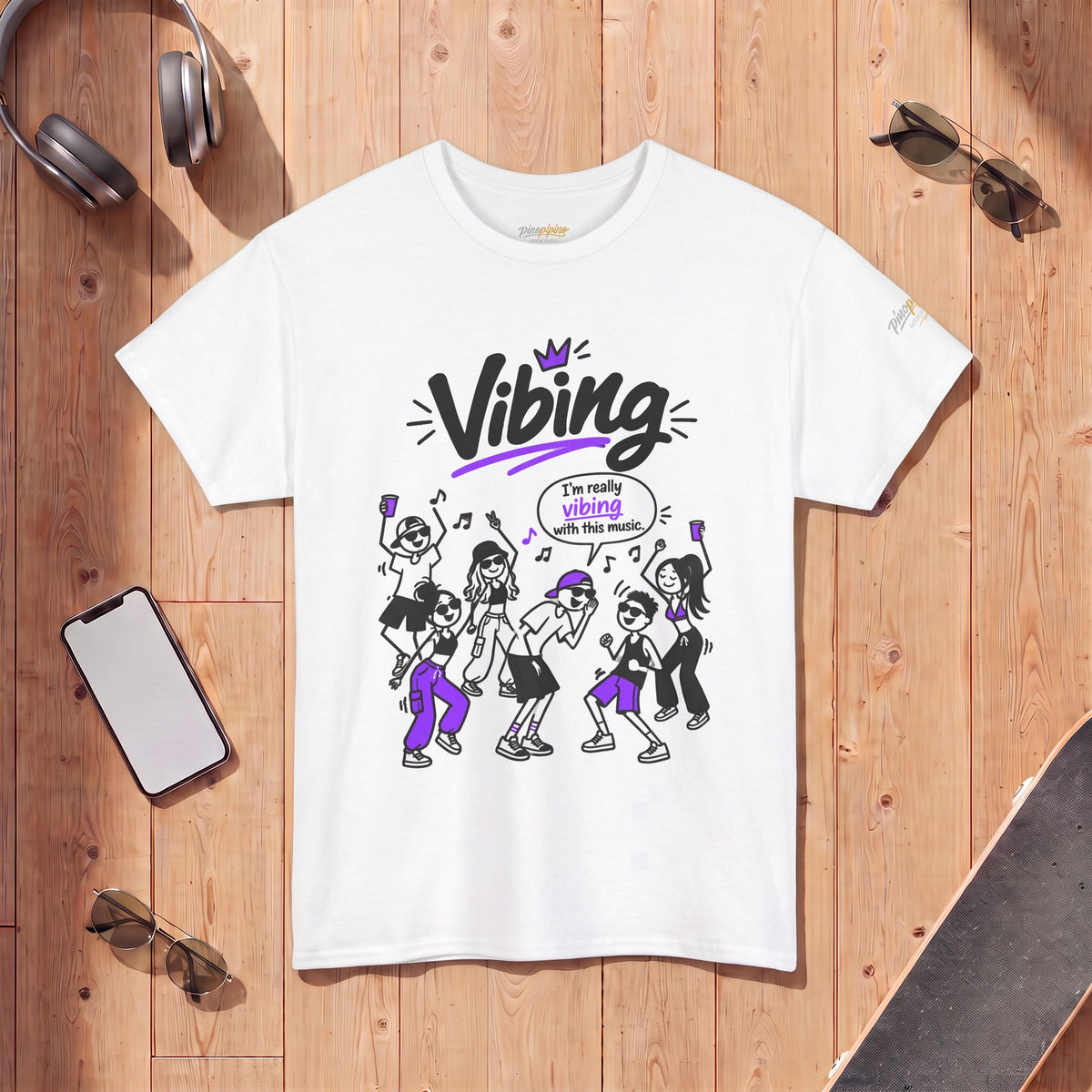 Vibing Dance Party Tee — "I'm Really Vibing" Graphic T-Shirt