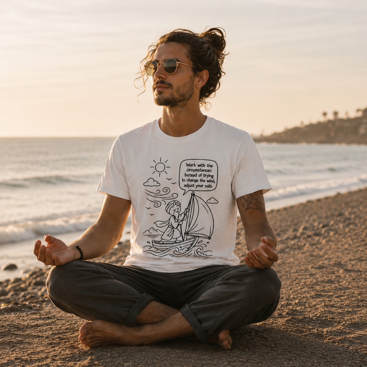 Mindful Listening Tee — "Listen without judgment" Meditation Quote T-Shirt