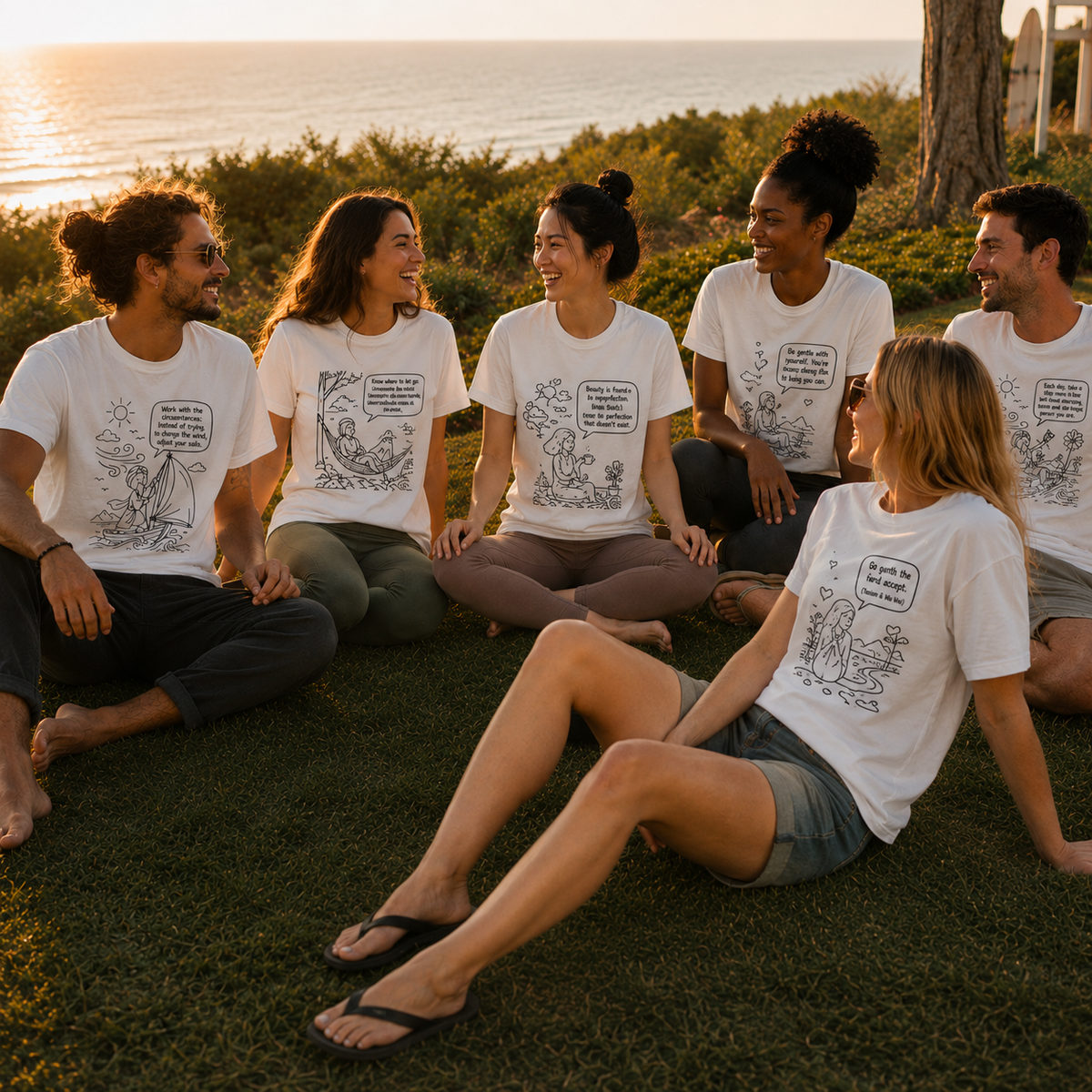 Mindful Listening Tee — "Listen without judgment" Meditation Quote T-Shirt
