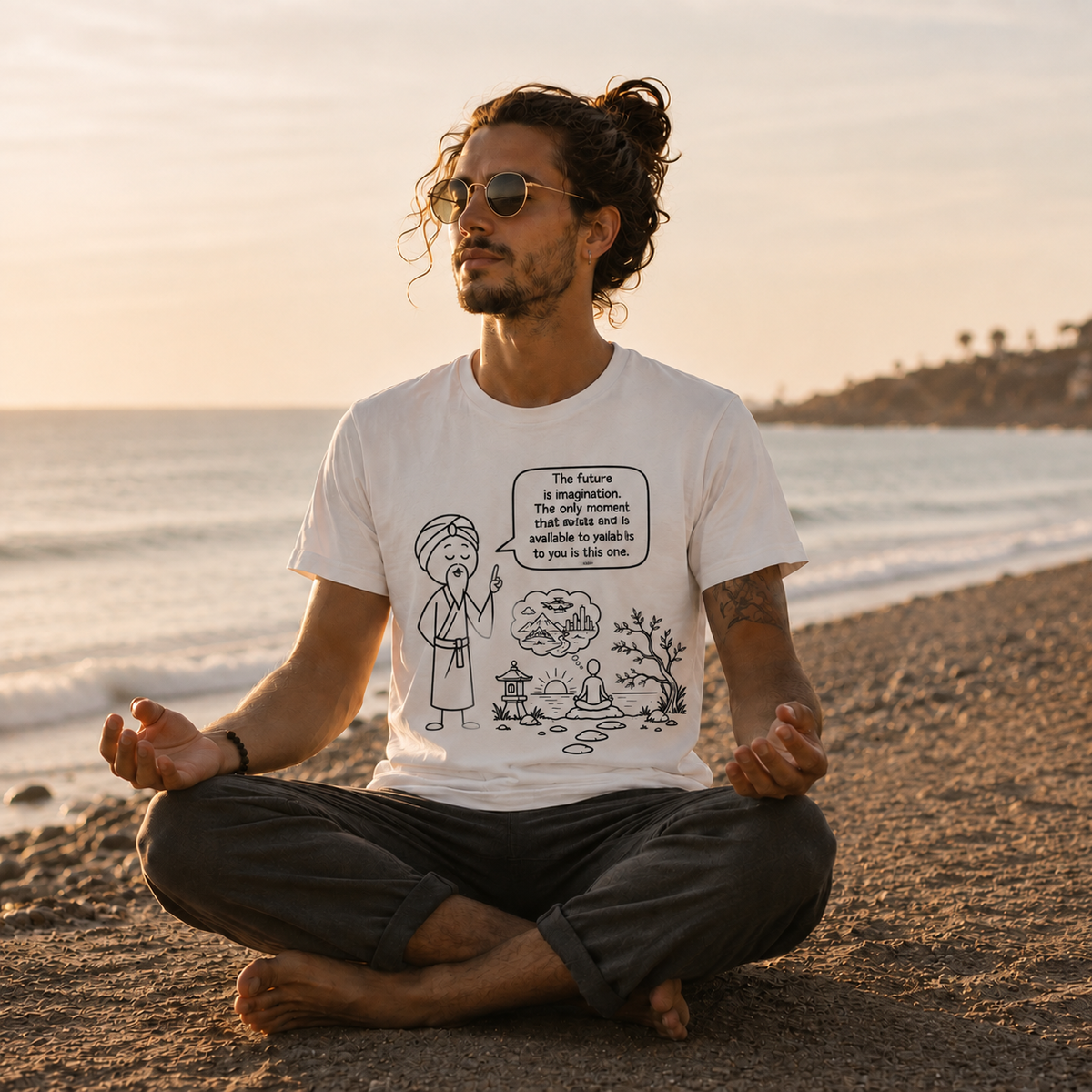 Wellness Tee — "Your body speaks to you quietly before it screams in illness" Meditation T-Shirt