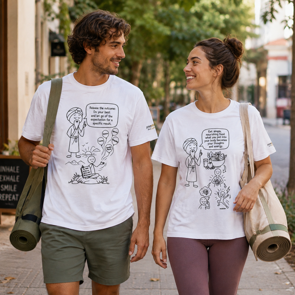 Mindful Eating T‑Shirt — "Eat Simple, Nourishing Food..." Wellness Tee