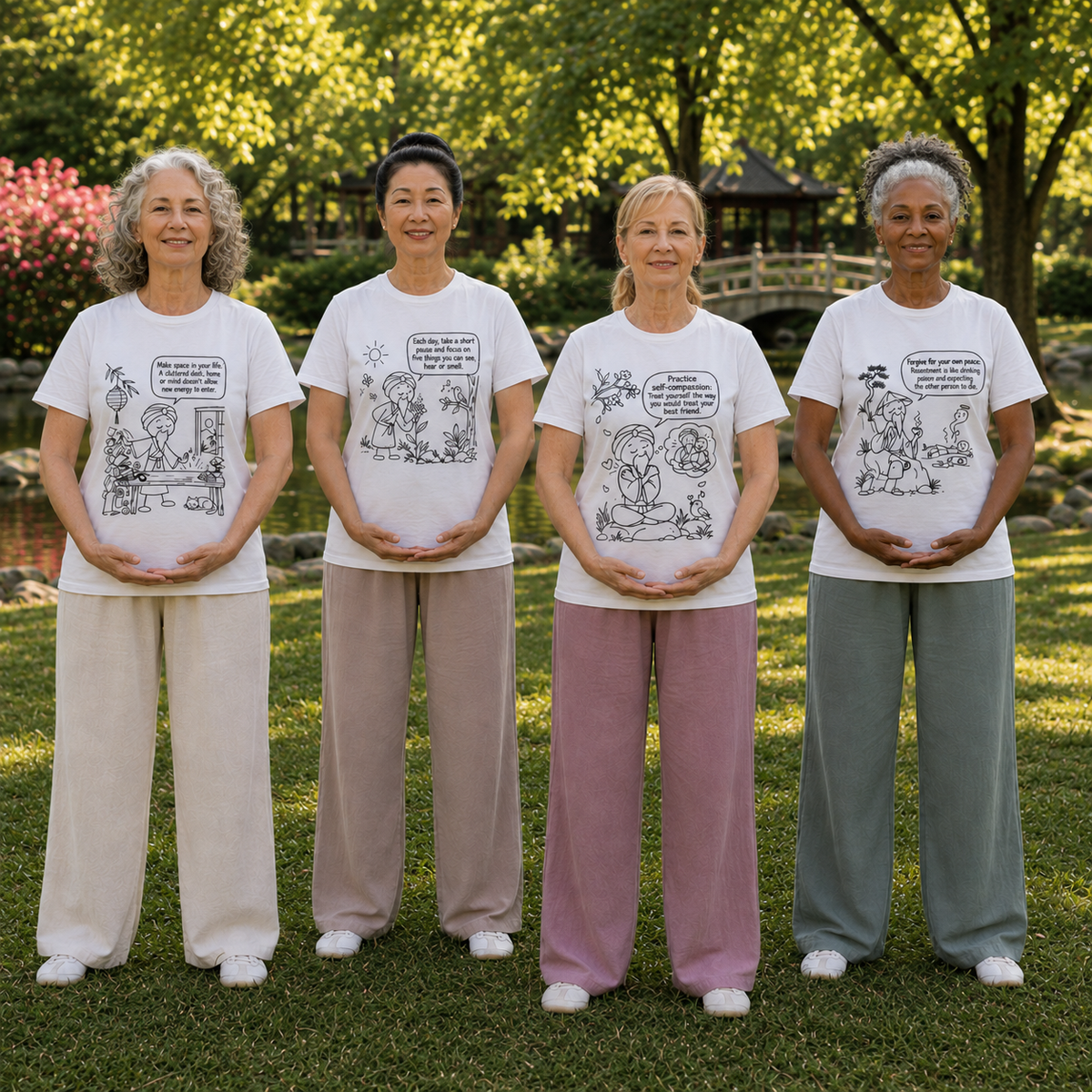 "Practice Self-Compassion" Master Lee's Wisdom Meditation T-Shirt