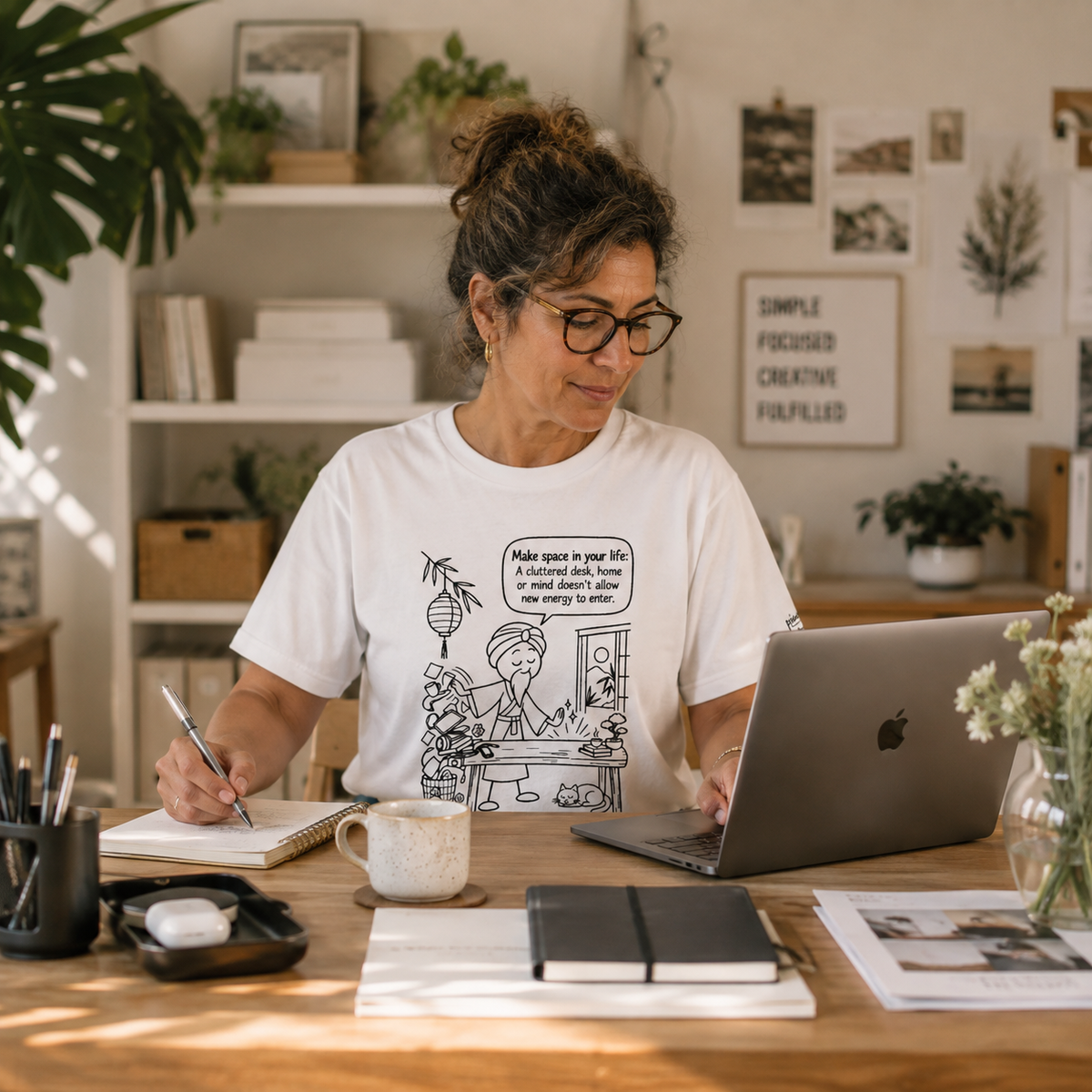 "Make Space in Your Life" Desk Humor Tee
