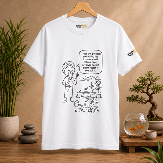 T-Shirt — "Trust the Process" Wise Cartoon Tee