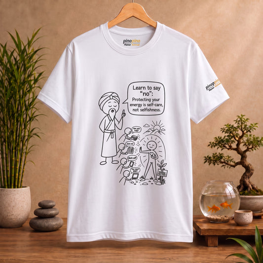 Spiritual Self-Care Tee — "Learn to Say No" Mindfulness T-Shirt
