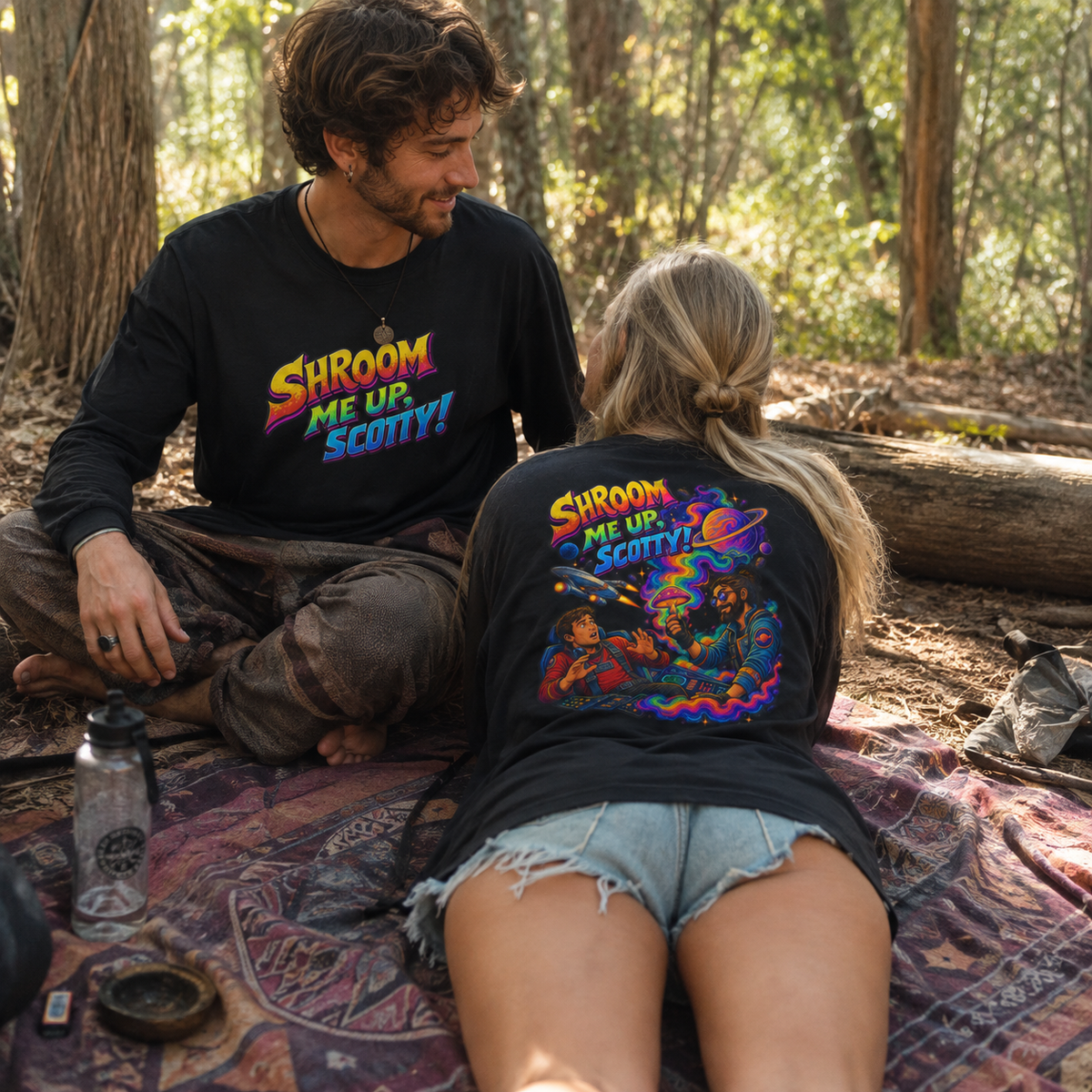 Shroom Me Up Scotty! Long Sleeve T‑Shirt