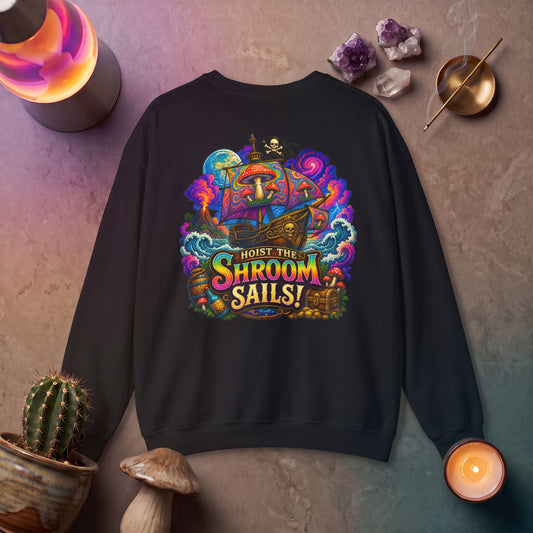 Hoist the Shroom Sails! Long Sleeve T‑Shirt