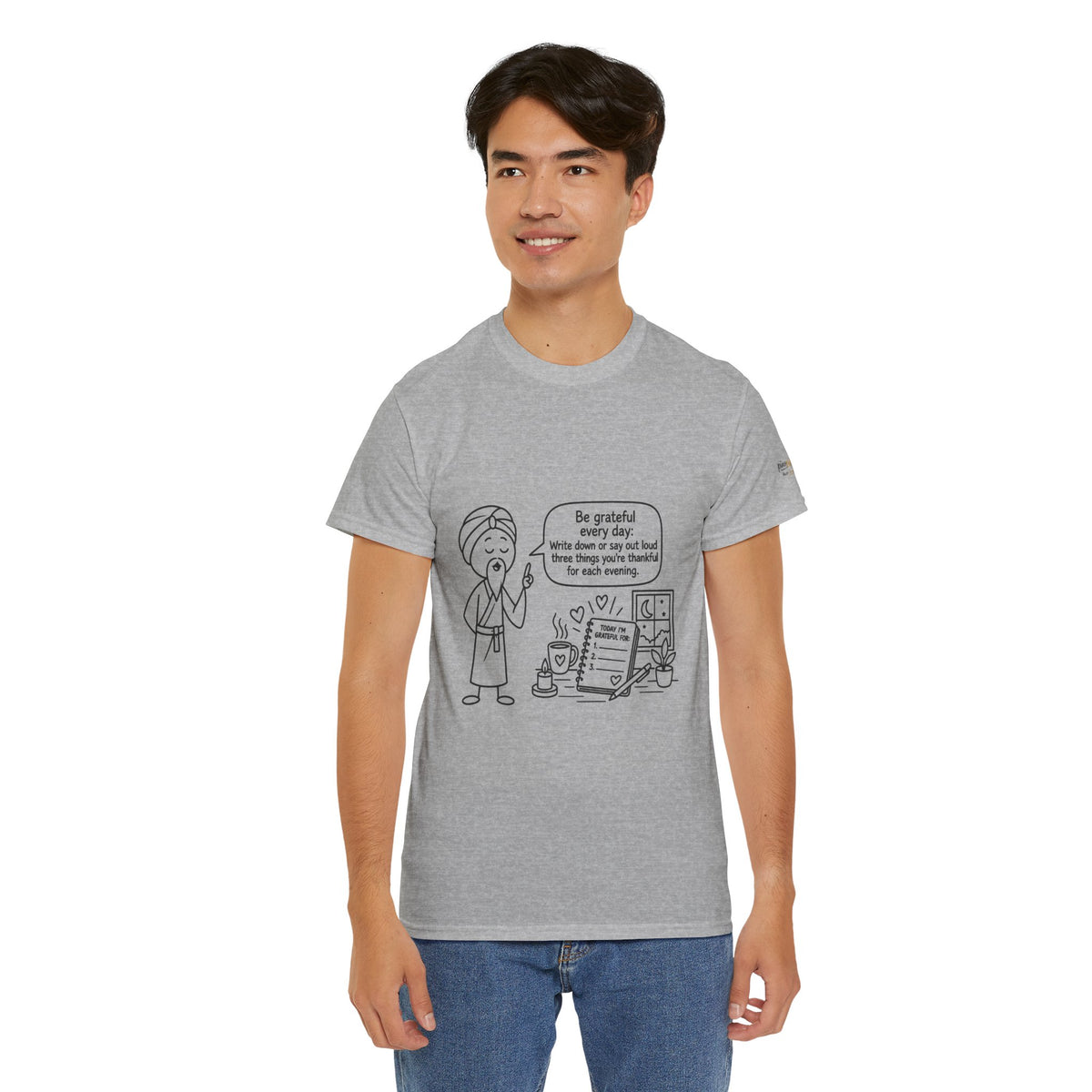 Gratitude Master Lee's Wisdom Tee — "Be grateful every day" Graphic T-Shirt