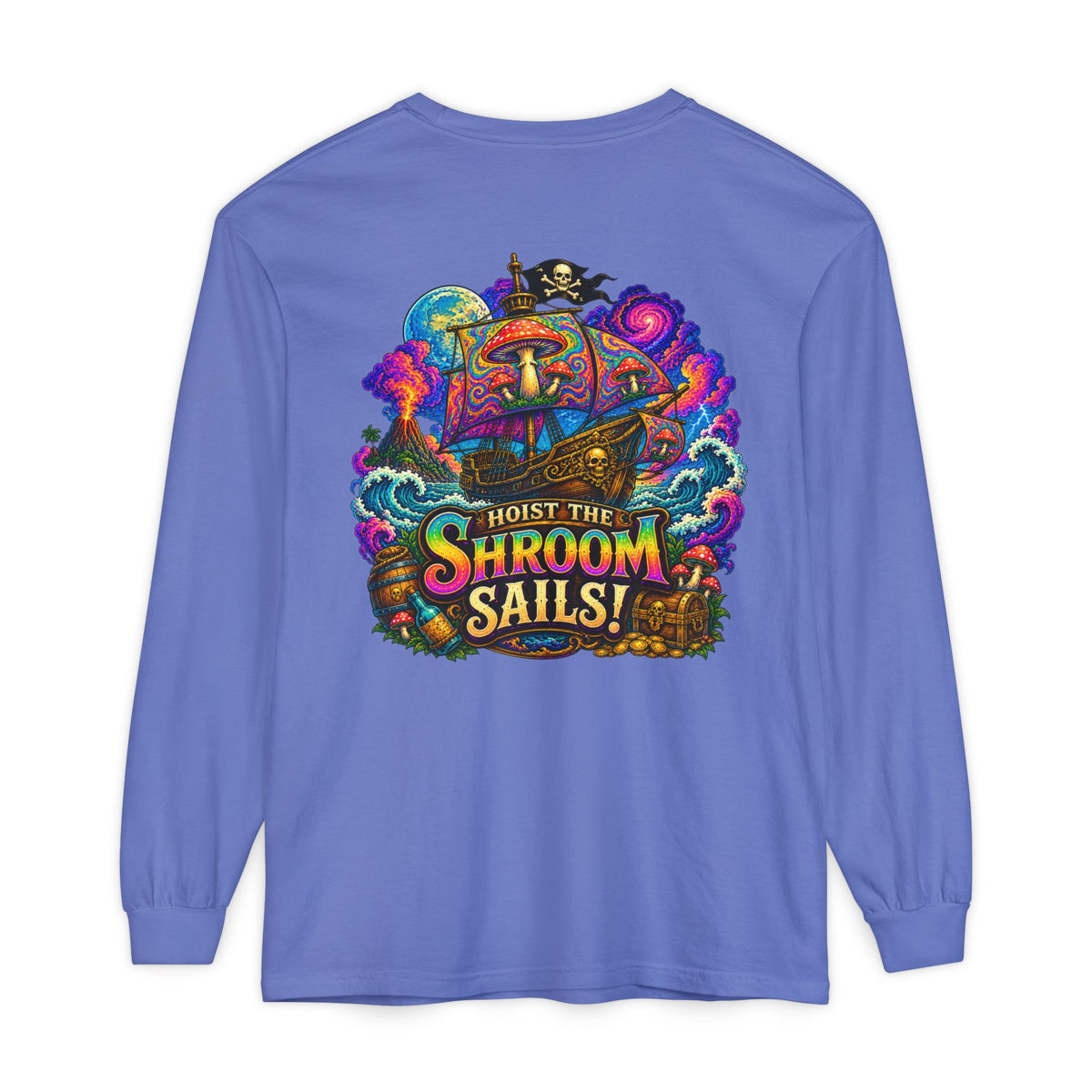 Hoist the Shroom Sails! Long Sleeve T‑Shirt