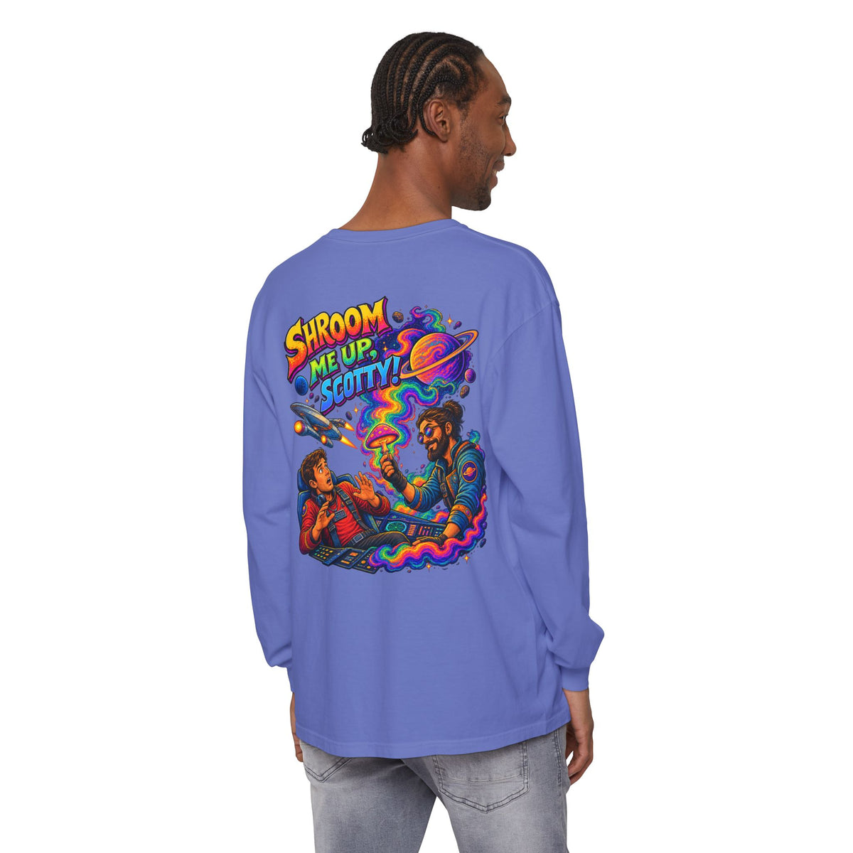 Shroom Me Up Scotty! Long Sleeve T‑Shirt