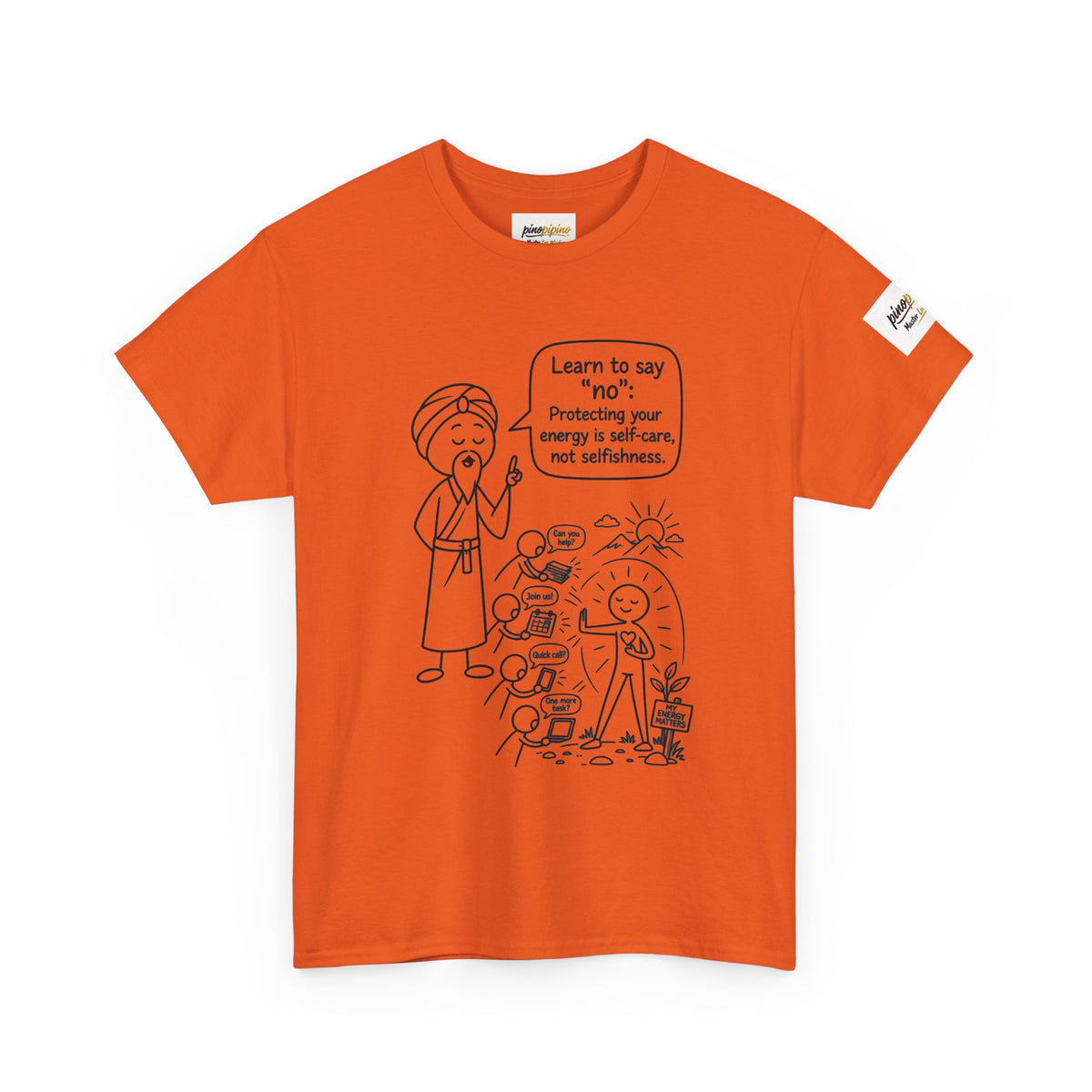 Spiritual Self-Care Tee — "Learn to Say No" Mindfulness T-Shirt