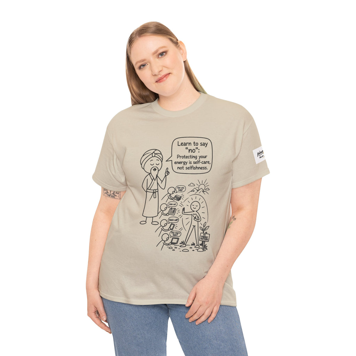 Spiritual Self-Care Tee — "Learn to Say No" Mindfulness T-Shirt