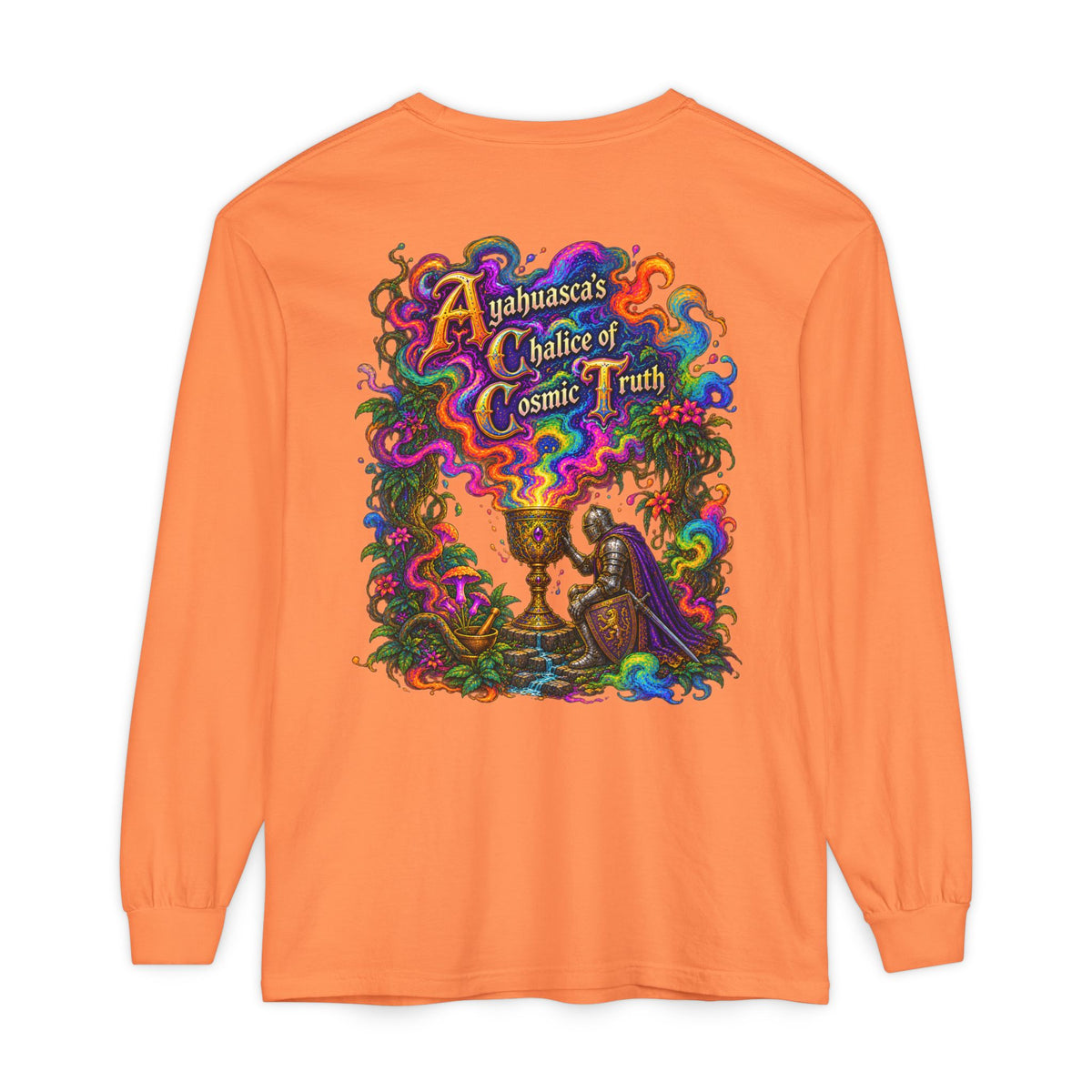 Ayahuasca Chalice Long Sleeve Tee — Psychedelic Cosmic Truth Graphic
