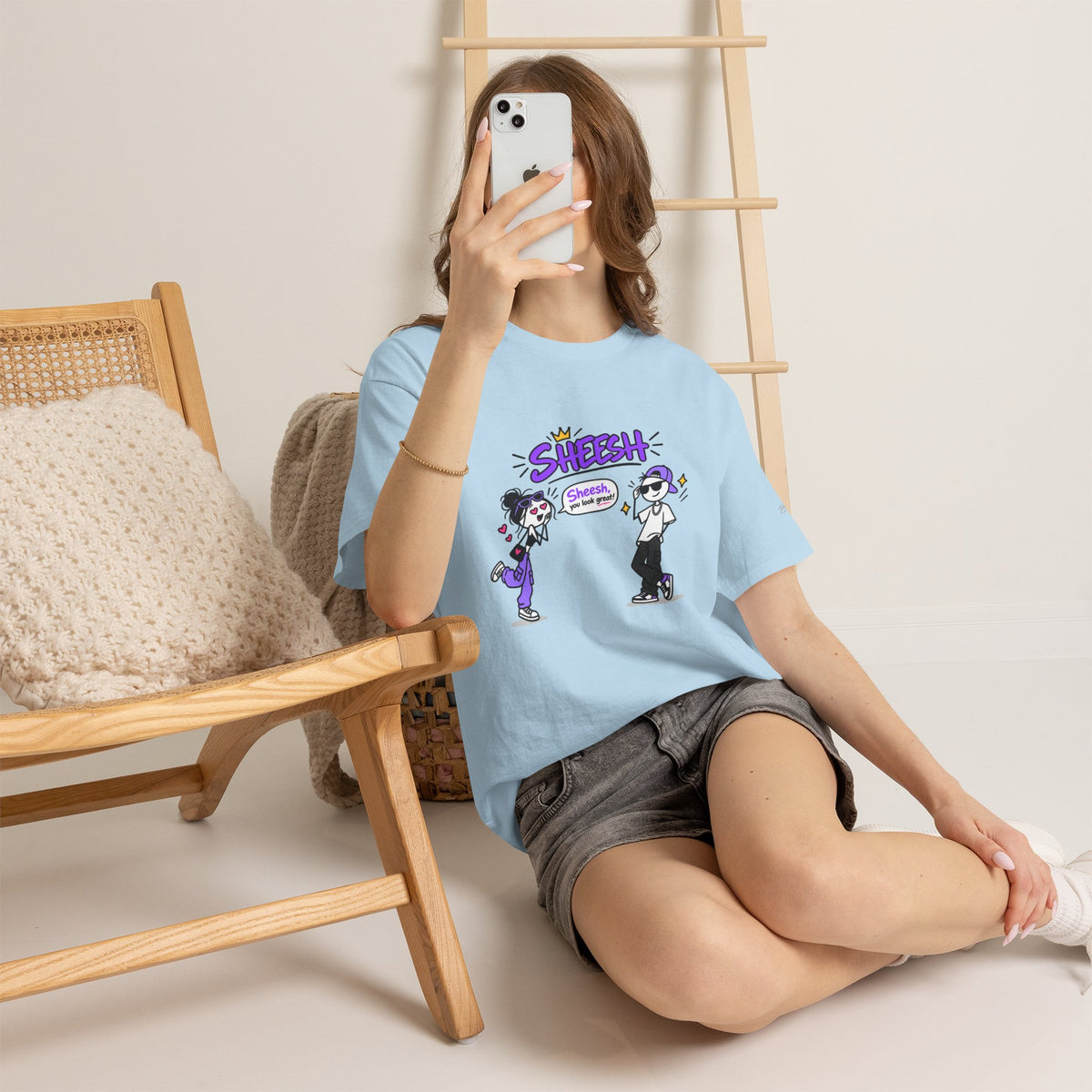 "Sheesh" Cartoon Tee — Funny Retro Graphic T-Shirt