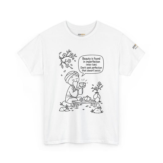 "Beauty is Found in Imperfection" Mindful Graphic Cotton Tee
