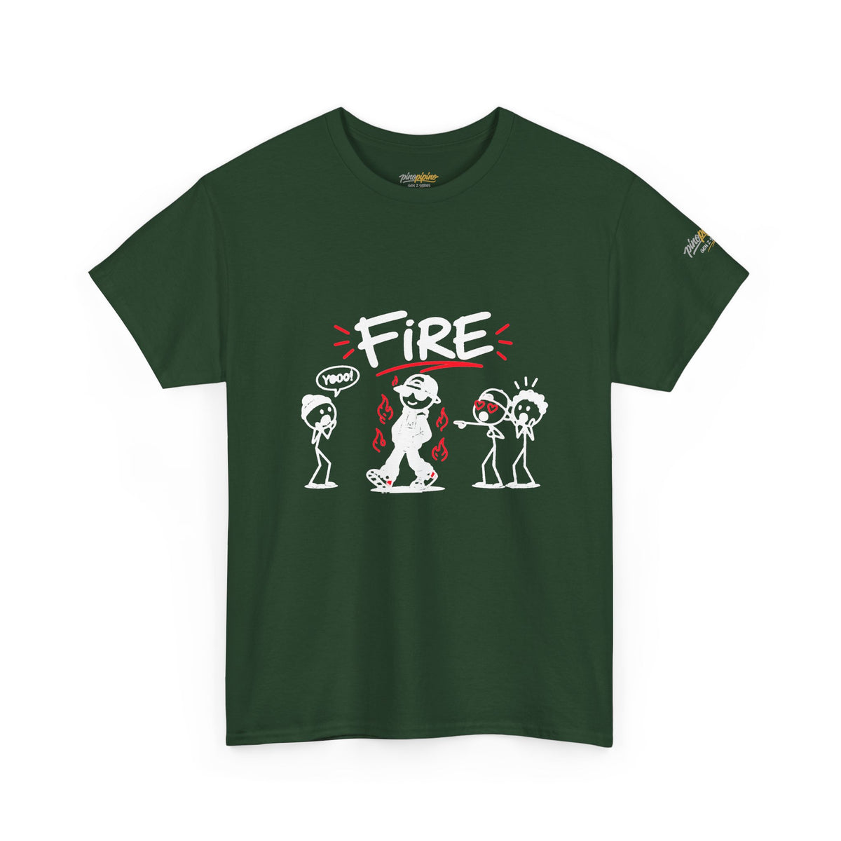 "Fire" Gen Z Cartoon Tee