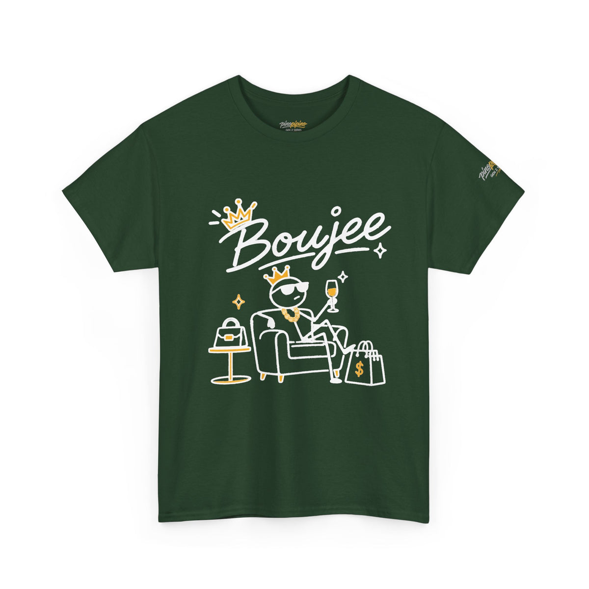 "Boujee" Minimal Graphic Cotton T-Shirt