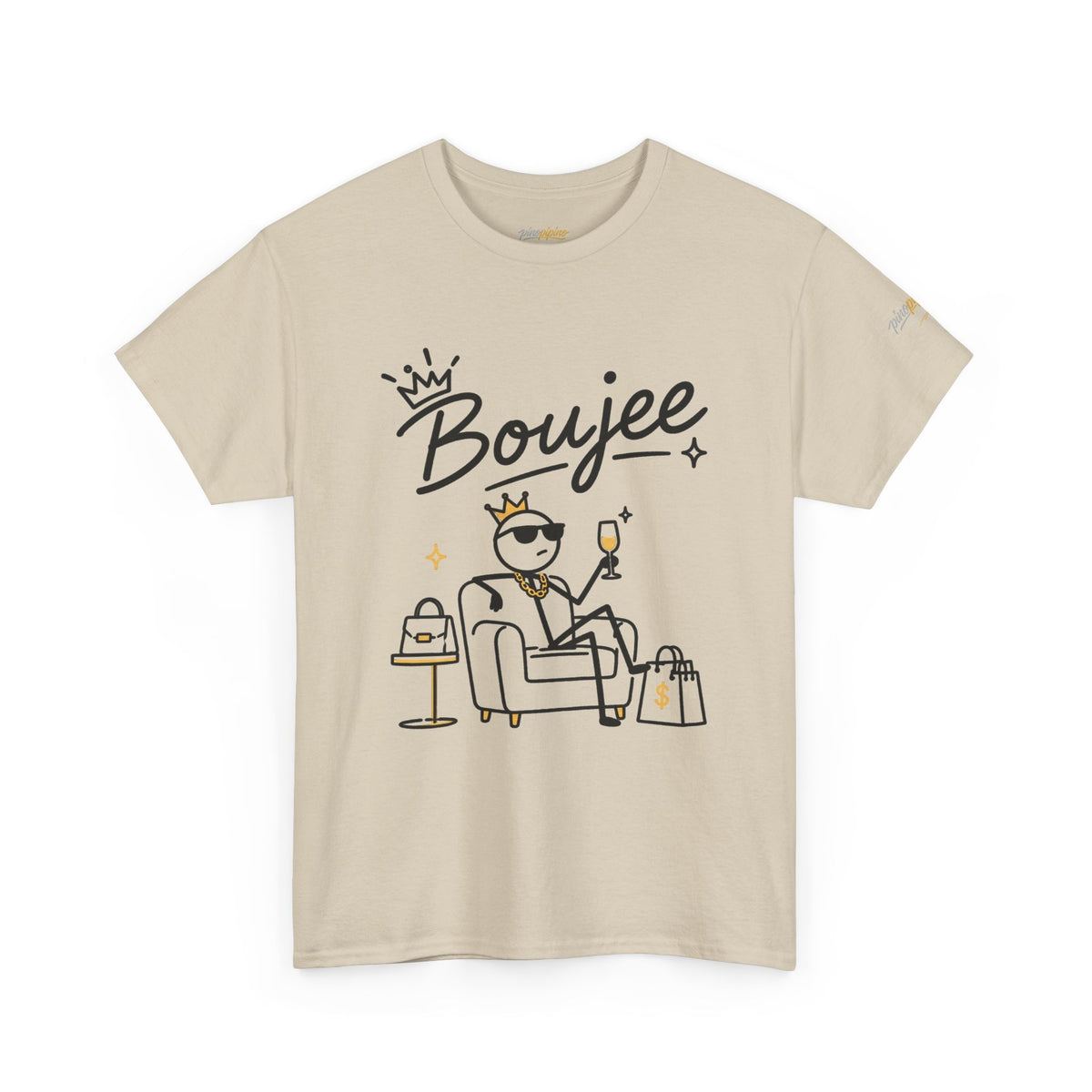 "Boujee" Tee — Graphic Luxury Lifestyle T‑Shirt