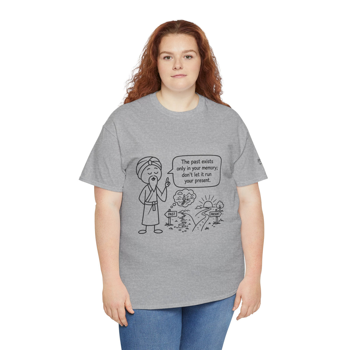 Inspirational Master Lee's Wisdom Graphic Tee — "The past exists only in your memory; don't let it ruin your present."