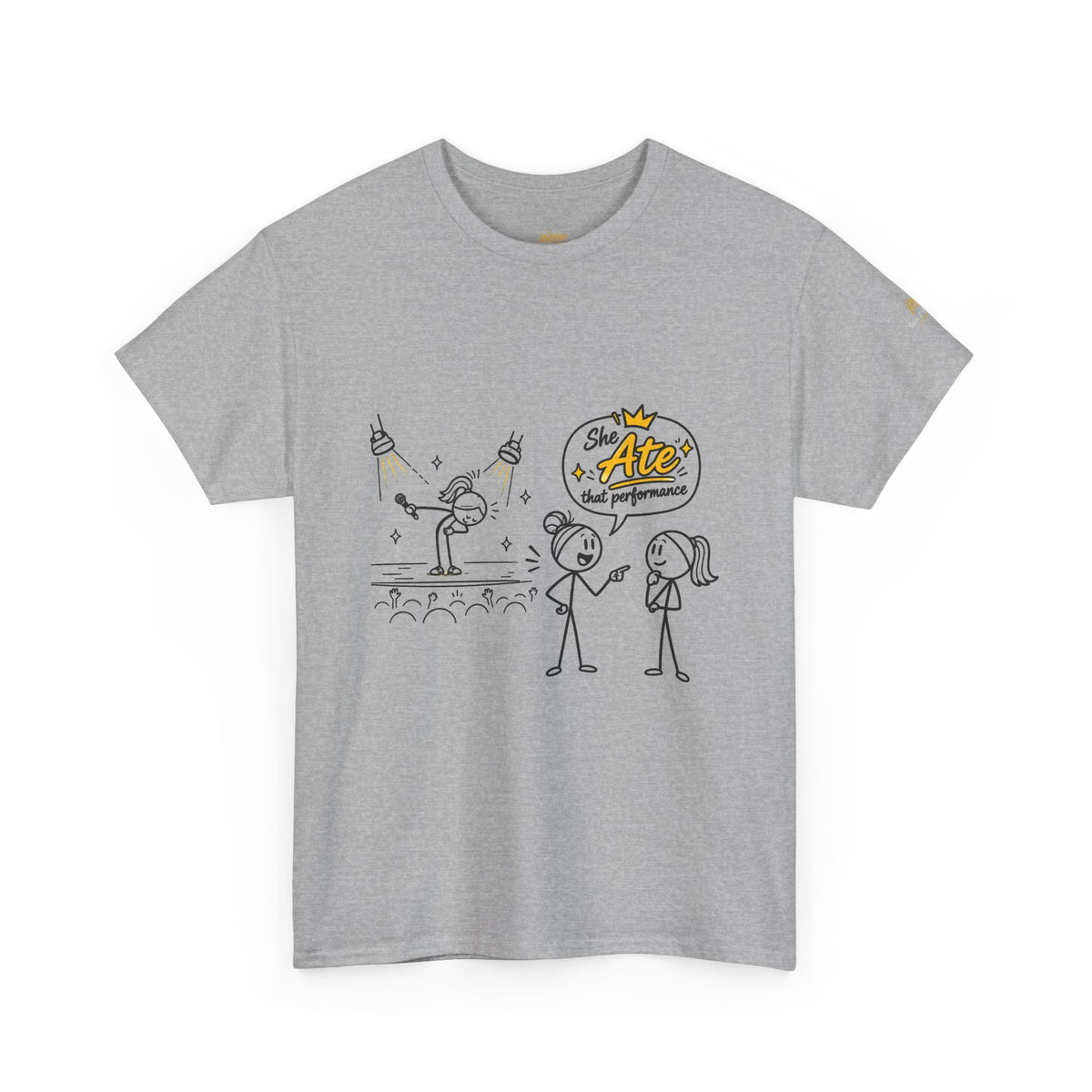 "Ate" Gen Z Slang - Stick Figure Tee