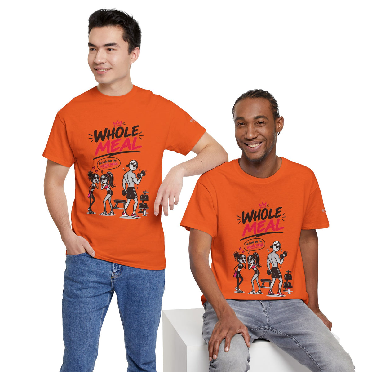 Fitness Tee — "Whole Meal" Gym Motivation Shirt